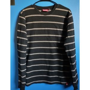 Men's Striped Vans Long Sleeve Thermal Tee